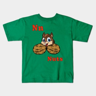 N is for NUTS l Kids T-Shirt